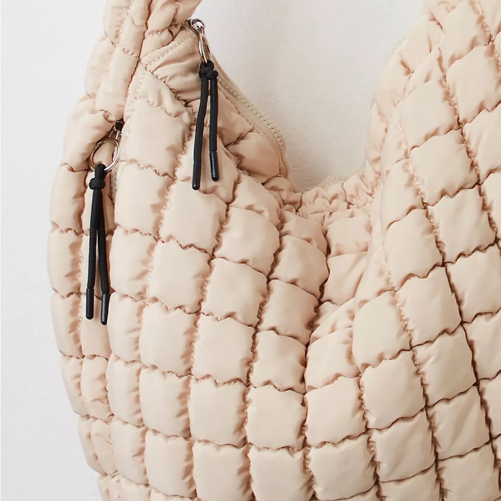 Free People Quilted Tan Shoulder Bag - Picture 3 of 7